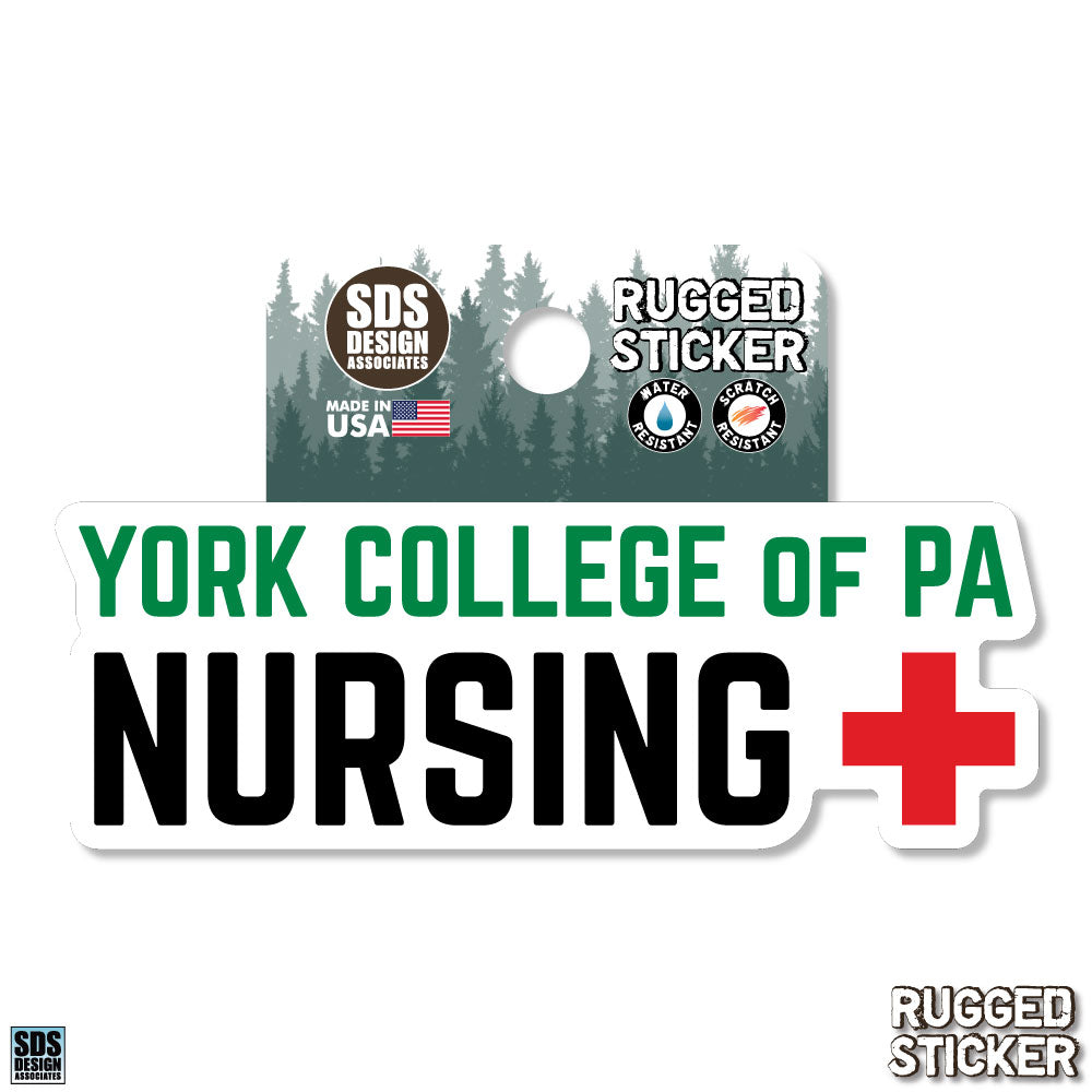 Sticker: Rugged York College Nursing