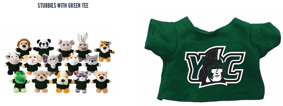 Plush: Stubby 5" w/Green YC Shirt