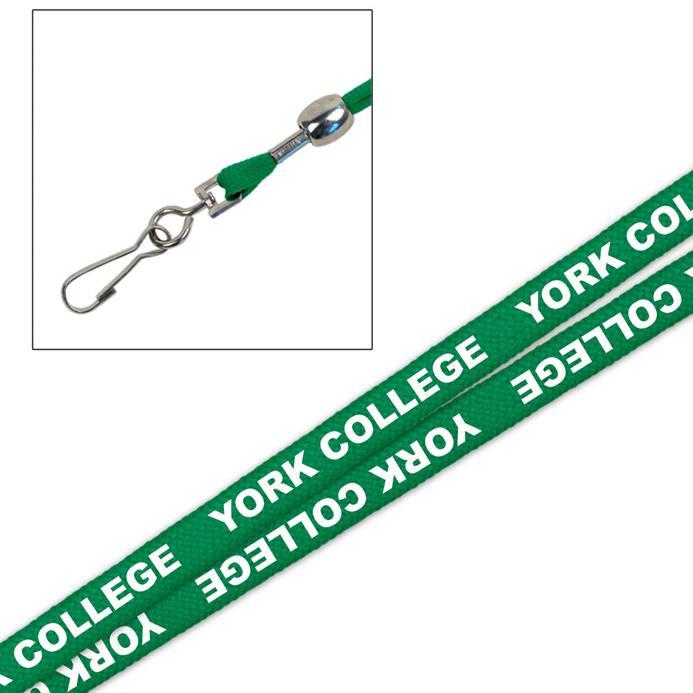 Lanyard: York College Printed - 3/8" - Various Colors
