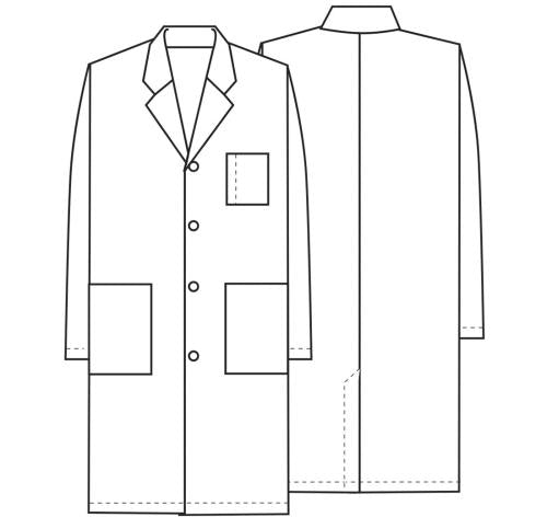 Graduate Nursing Lab Coat - Unisex 40" (NUR509)
