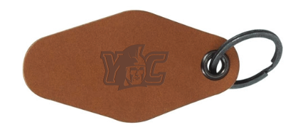 Keytag: Leather w/YC Spartan