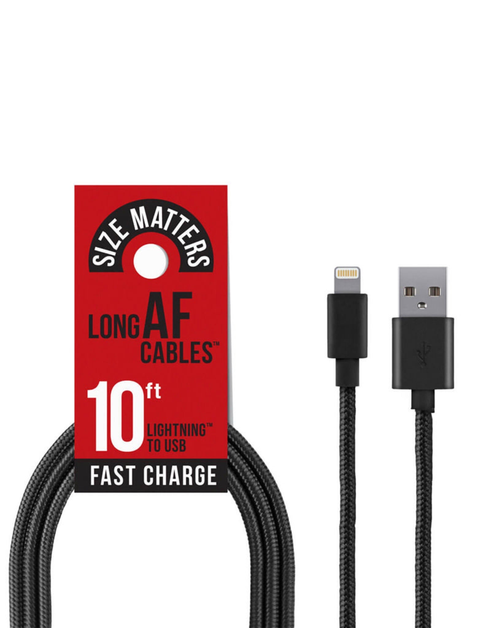 Long AF Lightning 10ft charge & sync cable