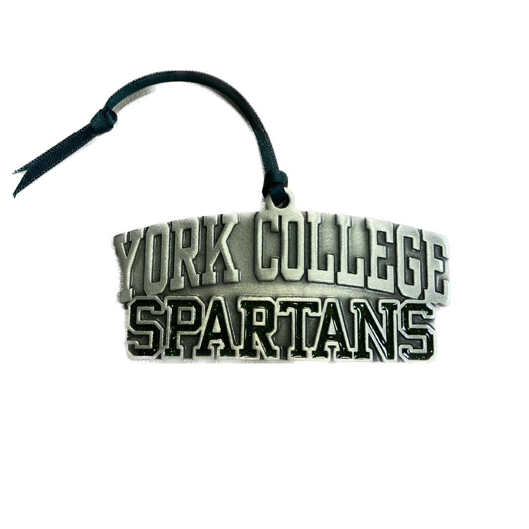 Ornament: Pewter York College Spartans