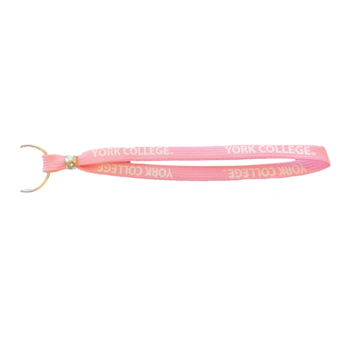 Wristlet: York College - 3/8" - Various Colors