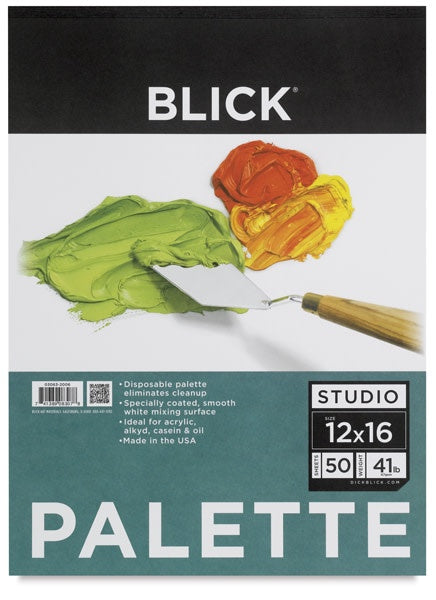 Paper: Palette Pad - 50 Sheets - 12x16 - 41lb - Tape Top