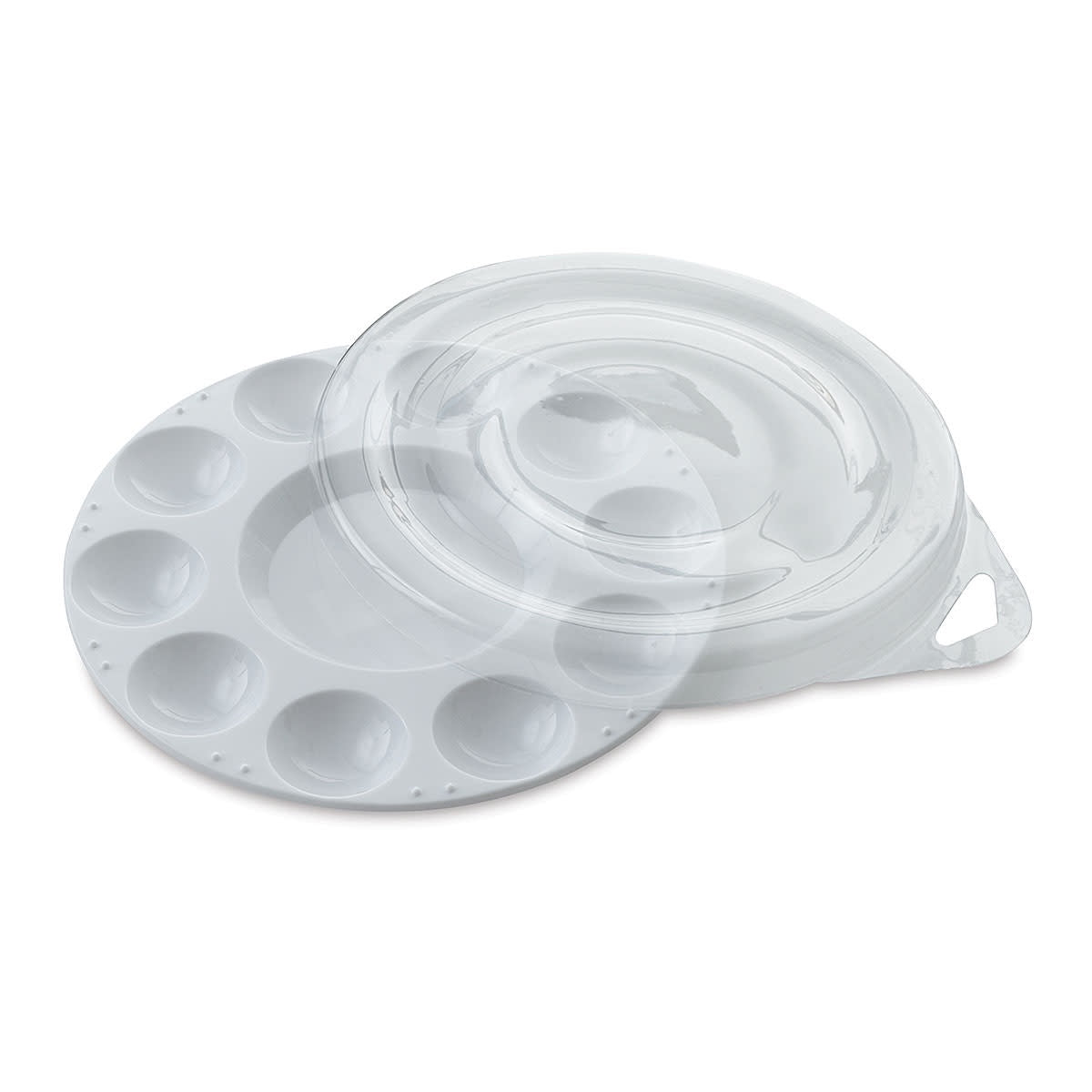 Paint: Plastic 10-Well Tray with Cover - Round