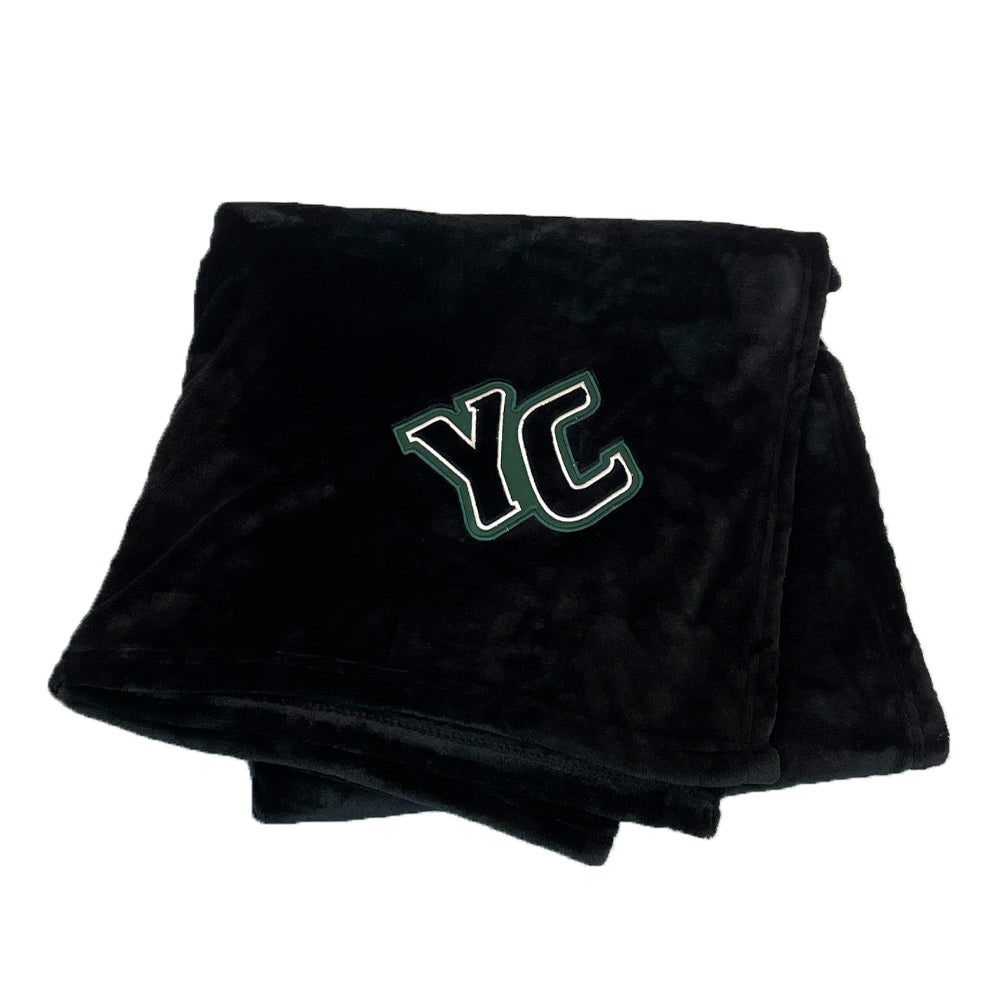 BLANKET SUPERSOFT MICROFIBER FLEECE WITH YC EMB ON CORNER