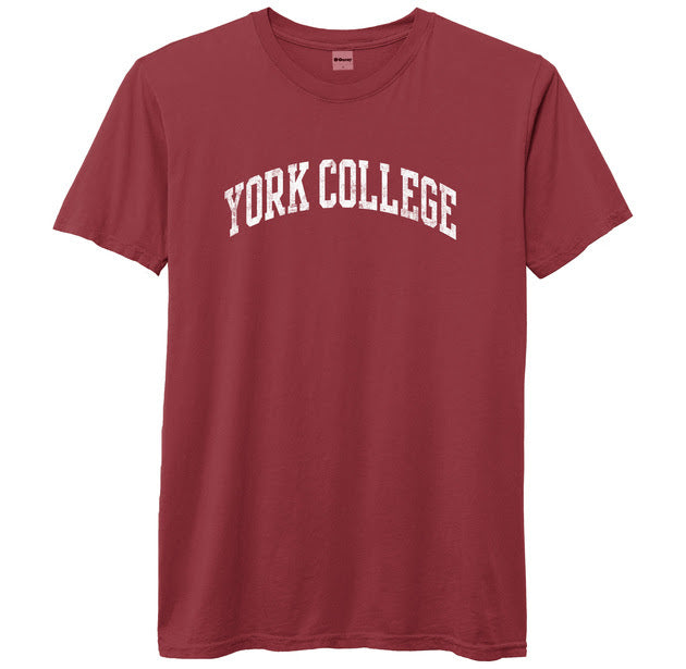 LEAGUE SHORT SLEEVE YORK COLLEGE T-SHIRT