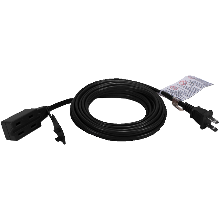 Extension Cord - Indoor - 15ft - Black