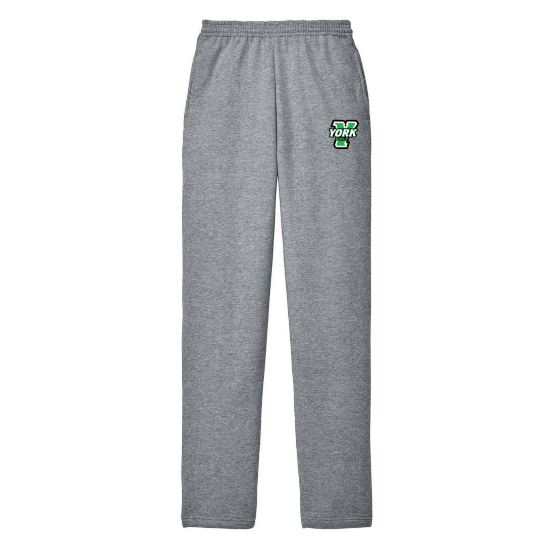 CUSTOM CORE FLEECE OPEN BOTTOM SWEATPANTS- GOLF