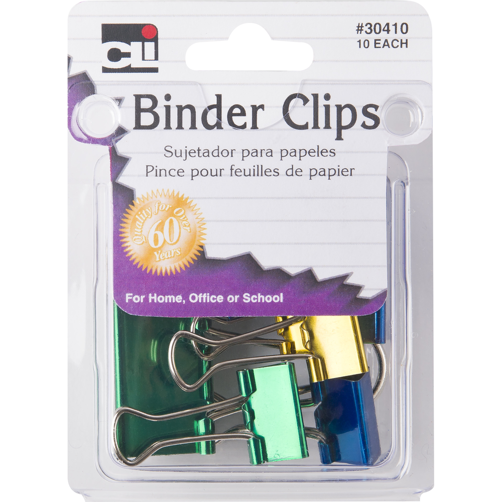 Binder Clip - Assorted 10 Pack