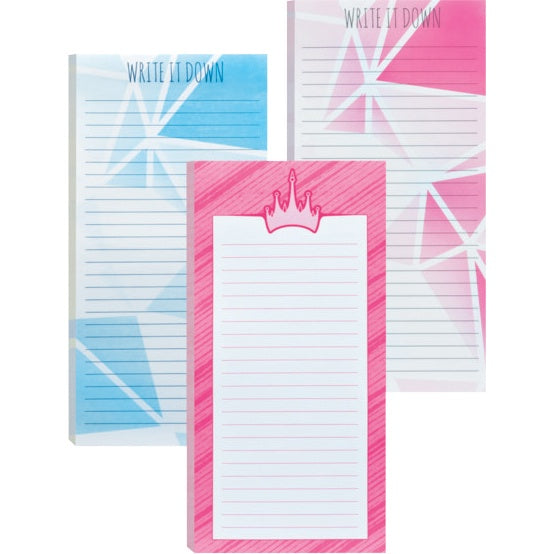 Post-it Printed Sticky Notes - 3.8x7.8in - 1 Pack - 75 Sheets - Aqua