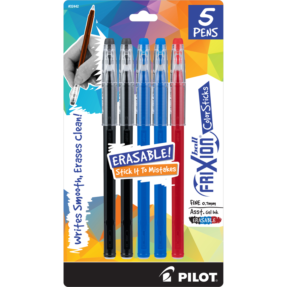 Pen: FriXion ColorSticks Erasable Gel - Asstorted Colors - 5 Pack