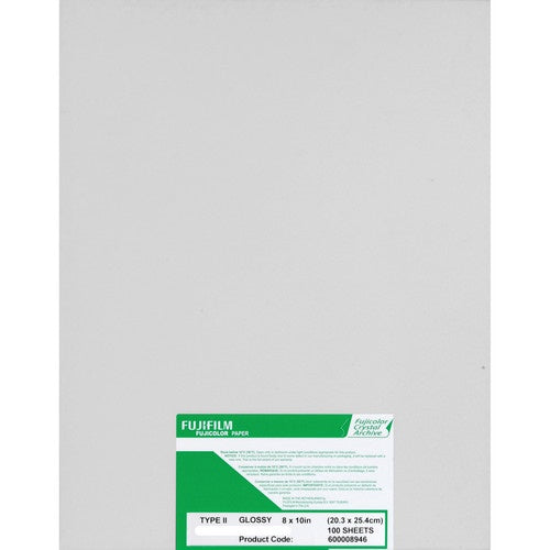 Film: Fujicolor Crystal Archive Type II Paper (8 x 10", Glossy, 100 Sheets)