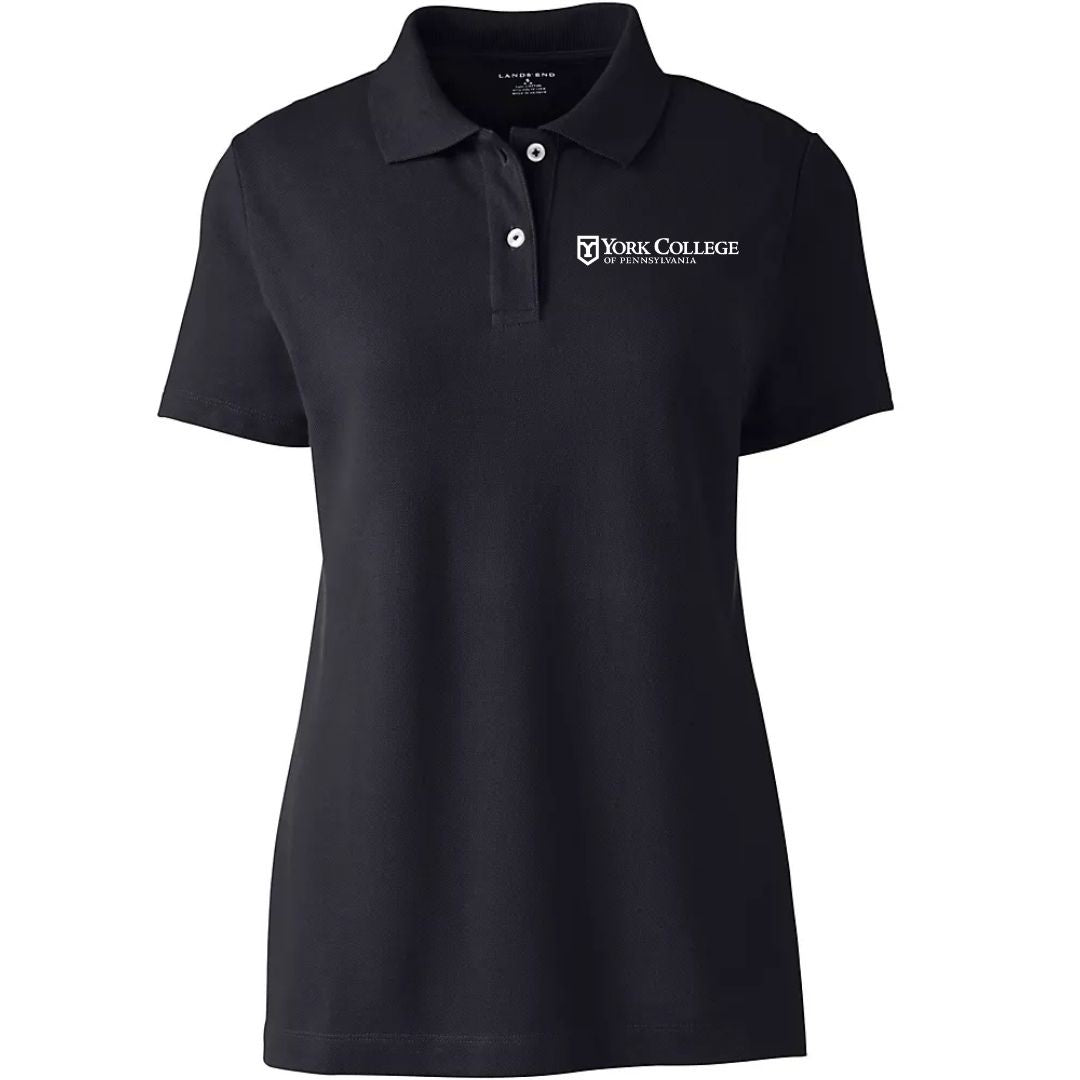 BoT- LANDS END WOMEN'S YORK SHORT SLEEVE MESH POLO SHIRT