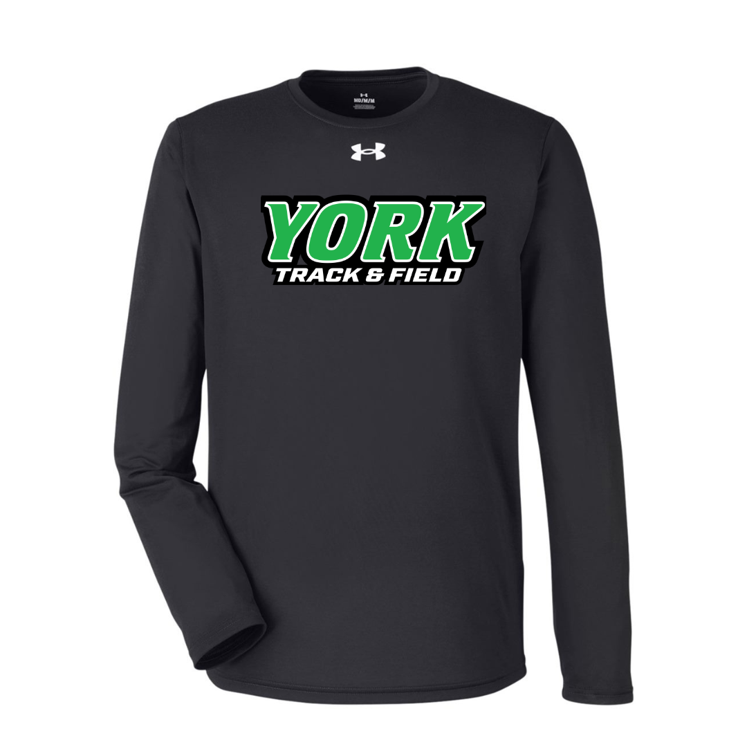 CUSTOM UNDER ARMOUR TECH TEAM LONG SLEEVE T-SHIRT - TRACK AND FIELD