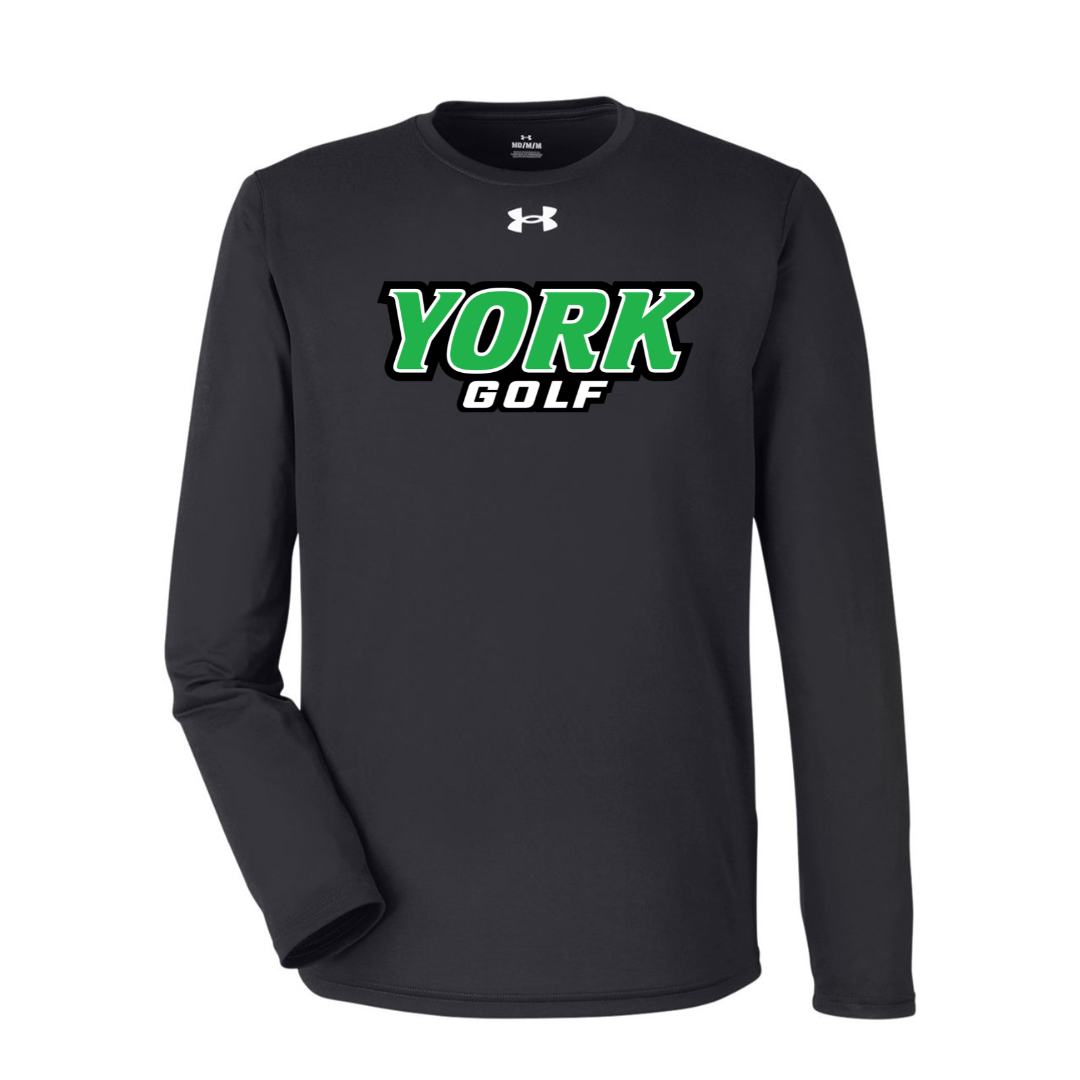 CUSTOM UNDER ARMOUR TECH TEAM LONG SLEEVE T-SHIRT - GOLF