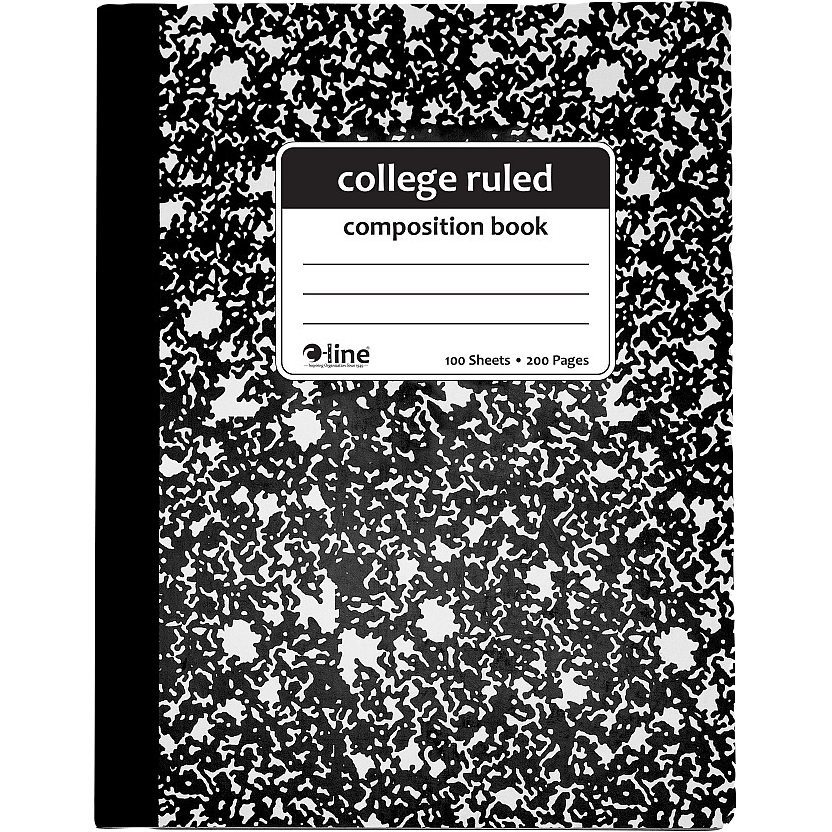 Composition Book: College Ruled - 7.5x9.5 - 100 Sheets