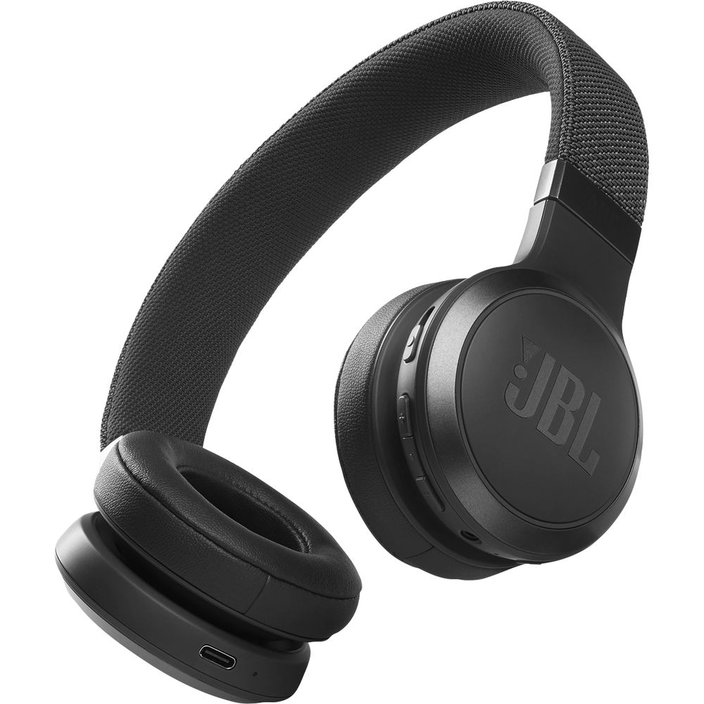 Headphones: JBL Live 460NC Wireless Noise Cancelling On-Ear - Black