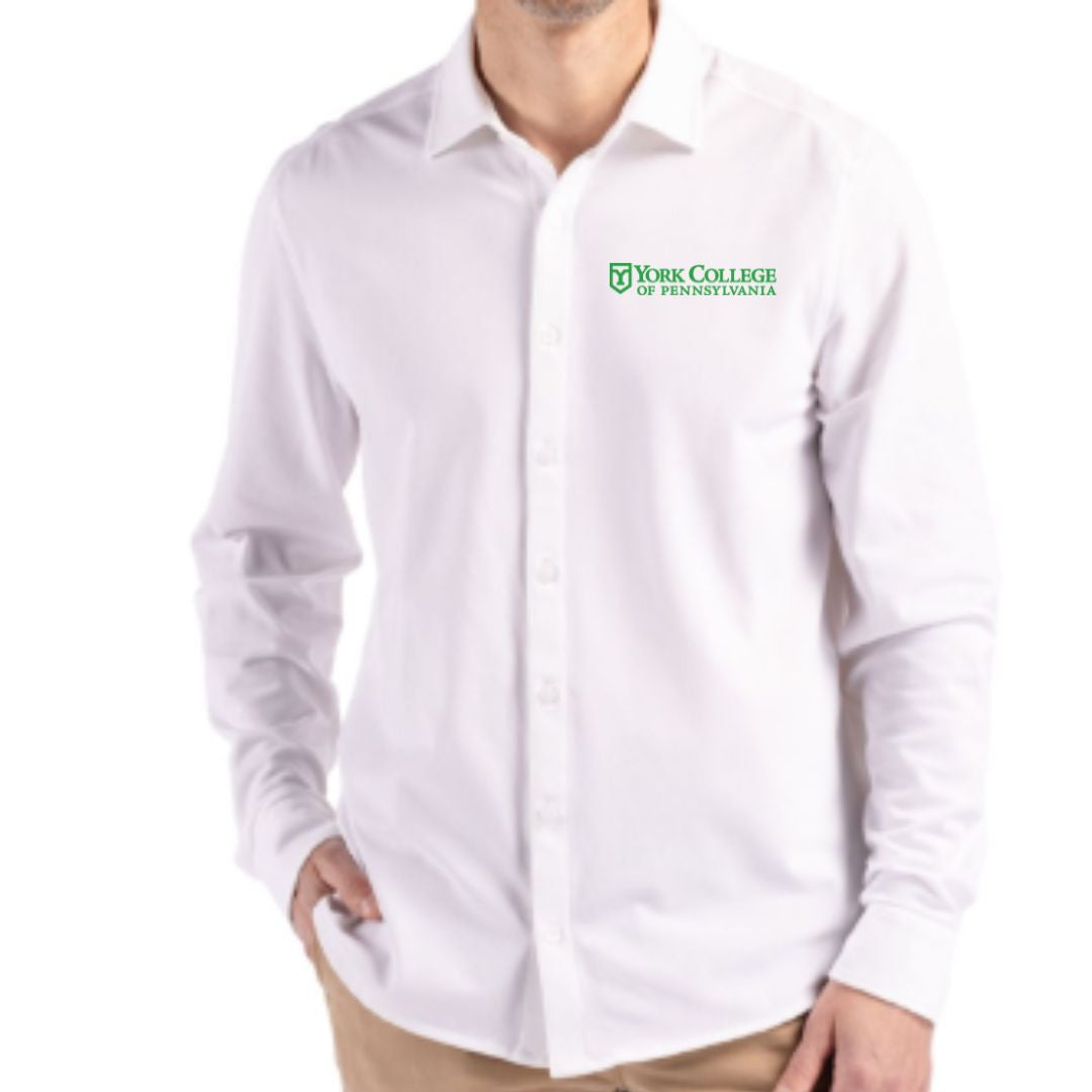 EMP SHOP- CUTTER & BUCK MEN'S LONG SLEEVE BUTTON DOWN