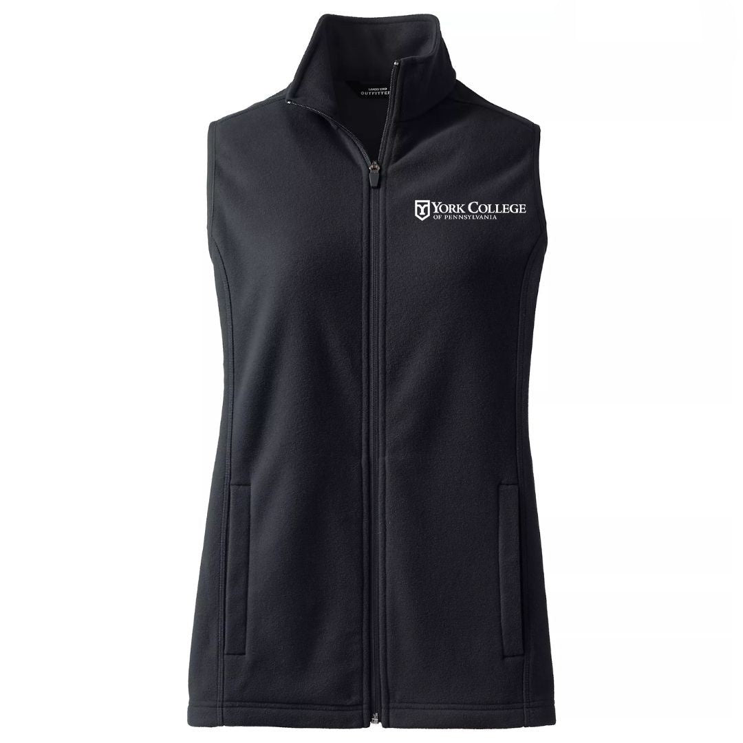 BoT- LANDS END YORK WOMEN'S THERMACHECK 100 FLEECE VEST