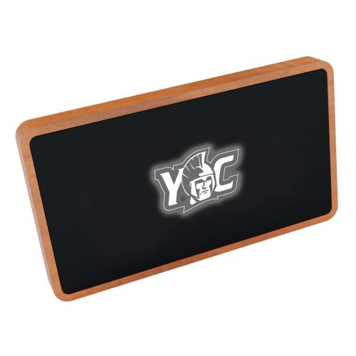 Wireless Power Bank Maple Wood - YCP Logo