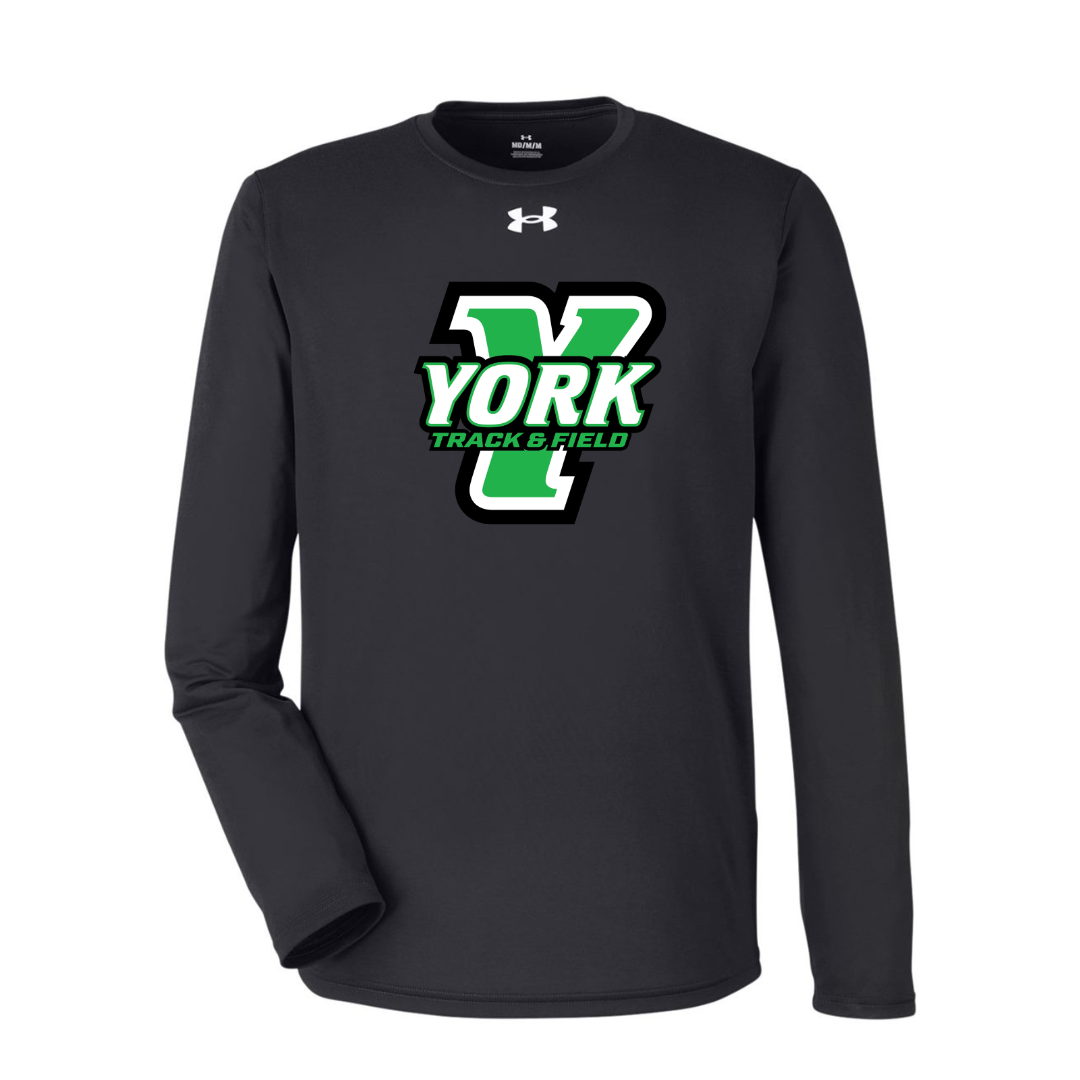 CUSTOM UNDER ARMOUR TECH TEAM LONG SLEEVE T-SHIRT - TRACK AND FIELD