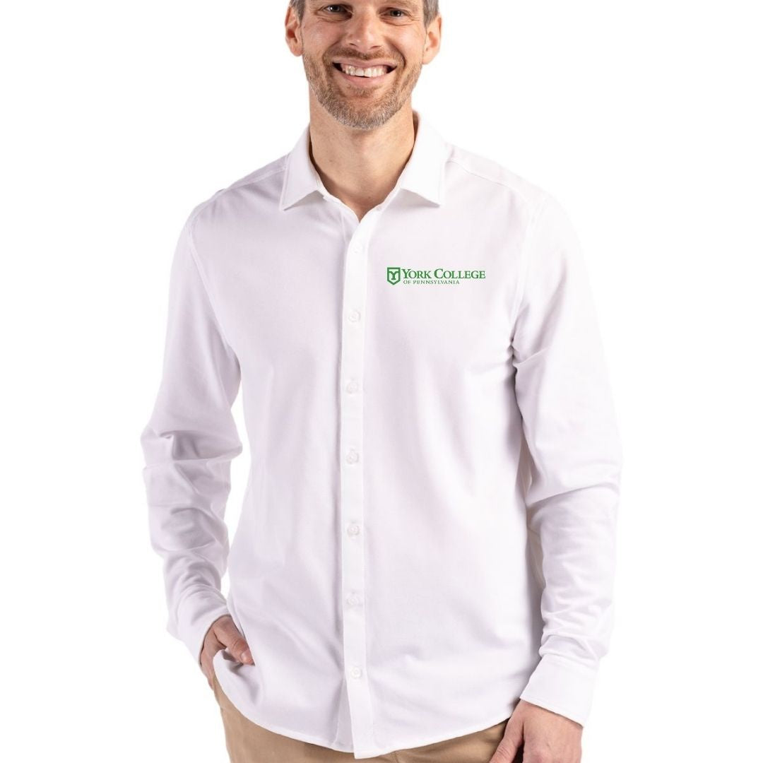 BoT- CUTTER & BUCK MEN'S YORK LONG SLEEVE BUTTON DOWN SHIRT