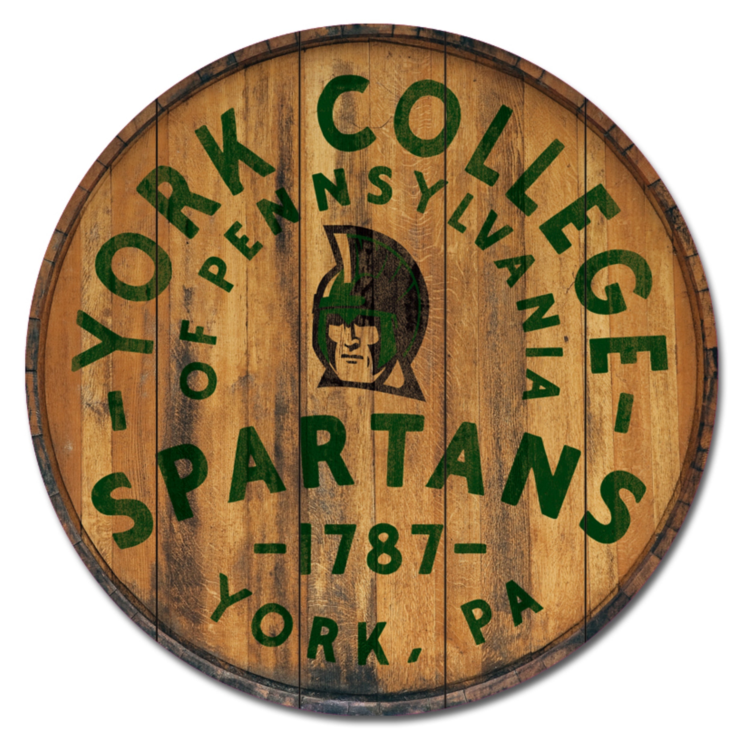 SPARTAN WOODEN WALL SIGN