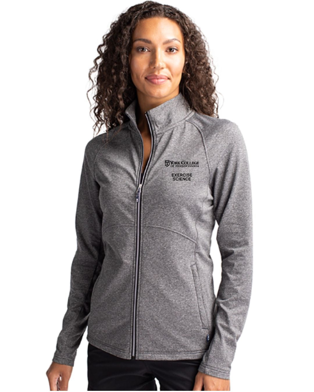 Special Order- Exercise Science- Cutter & Buck Women's Heathered Full Zip Jacket