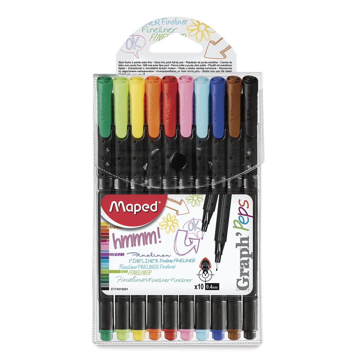 Pen: Maped Graph'Peps Fineliners - Set of 10