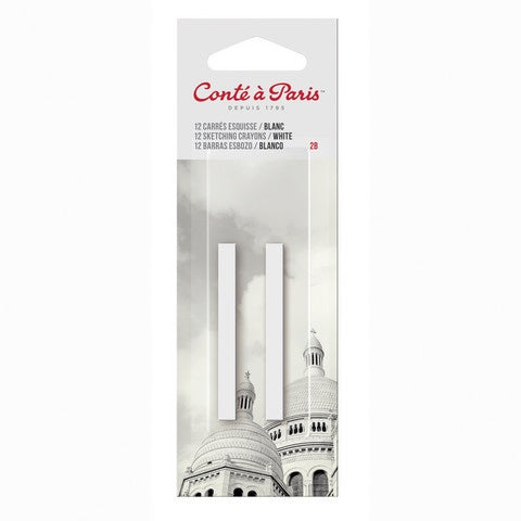 Conte Crayon: White 2B - 2 Pack