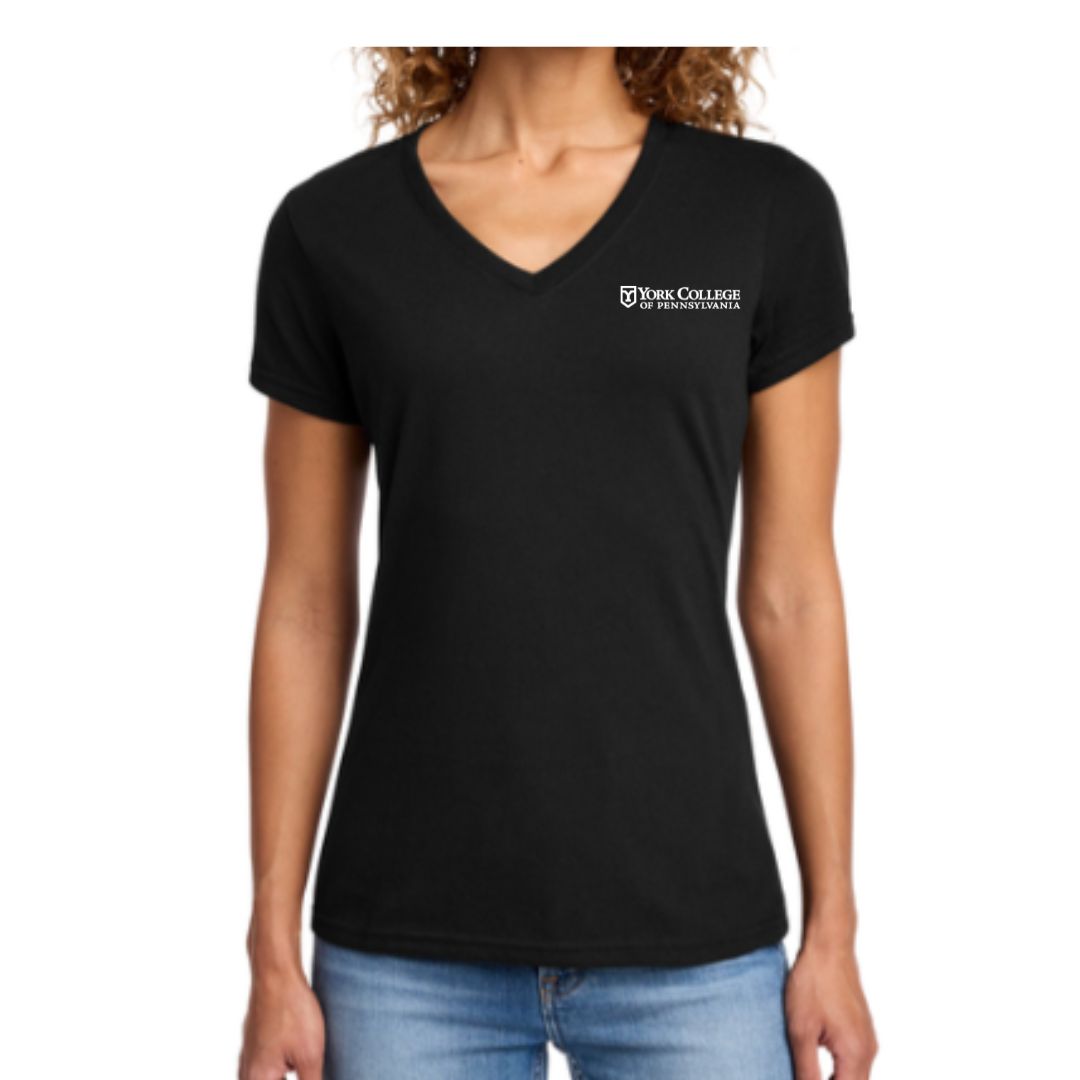 EMP SHOP- WOMEN'S PORT & CO V NECK T-SHIRT