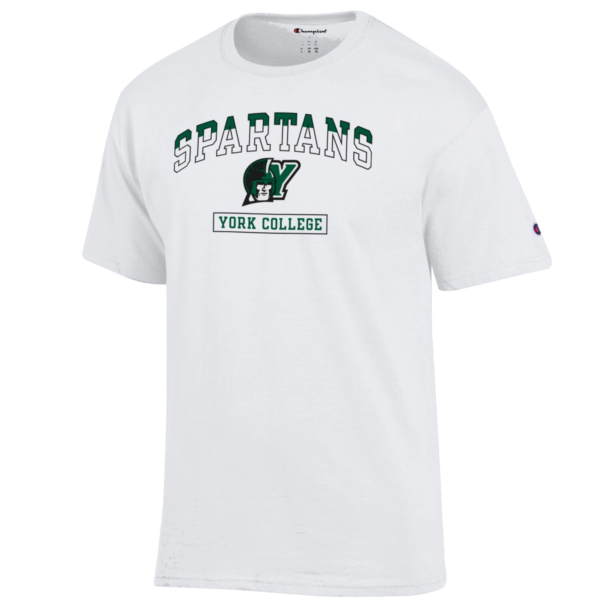CHAMPION Y SPARTANS HALF/HALF SHORT SLEEVE T-SHIRT