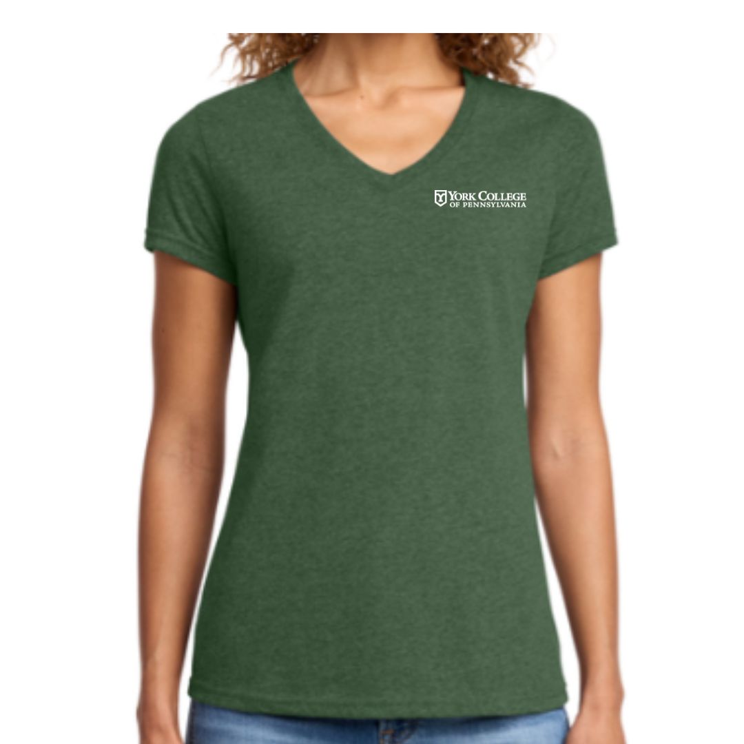 EMP SHOP- WOMEN'S PORT & CO V NECK T-SHIRT