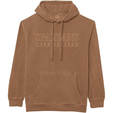 OURAY YORK COLLEGE PIGMENT DYED HOODIE