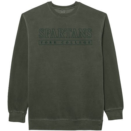 OURAY YORK COLLEGE PIGMENT DYED CREW