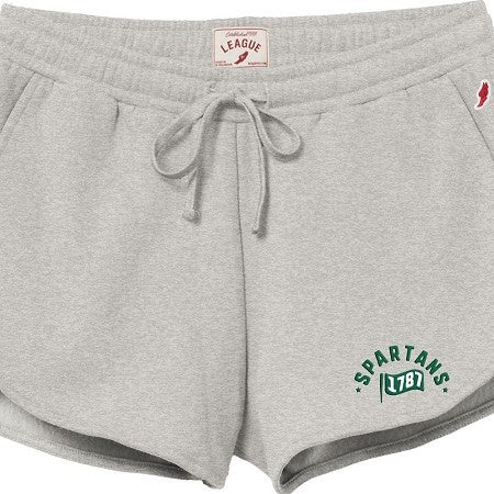 LEAGUE WOMEN'S 1787 YORK COLLEGE FLEECE SHORTS