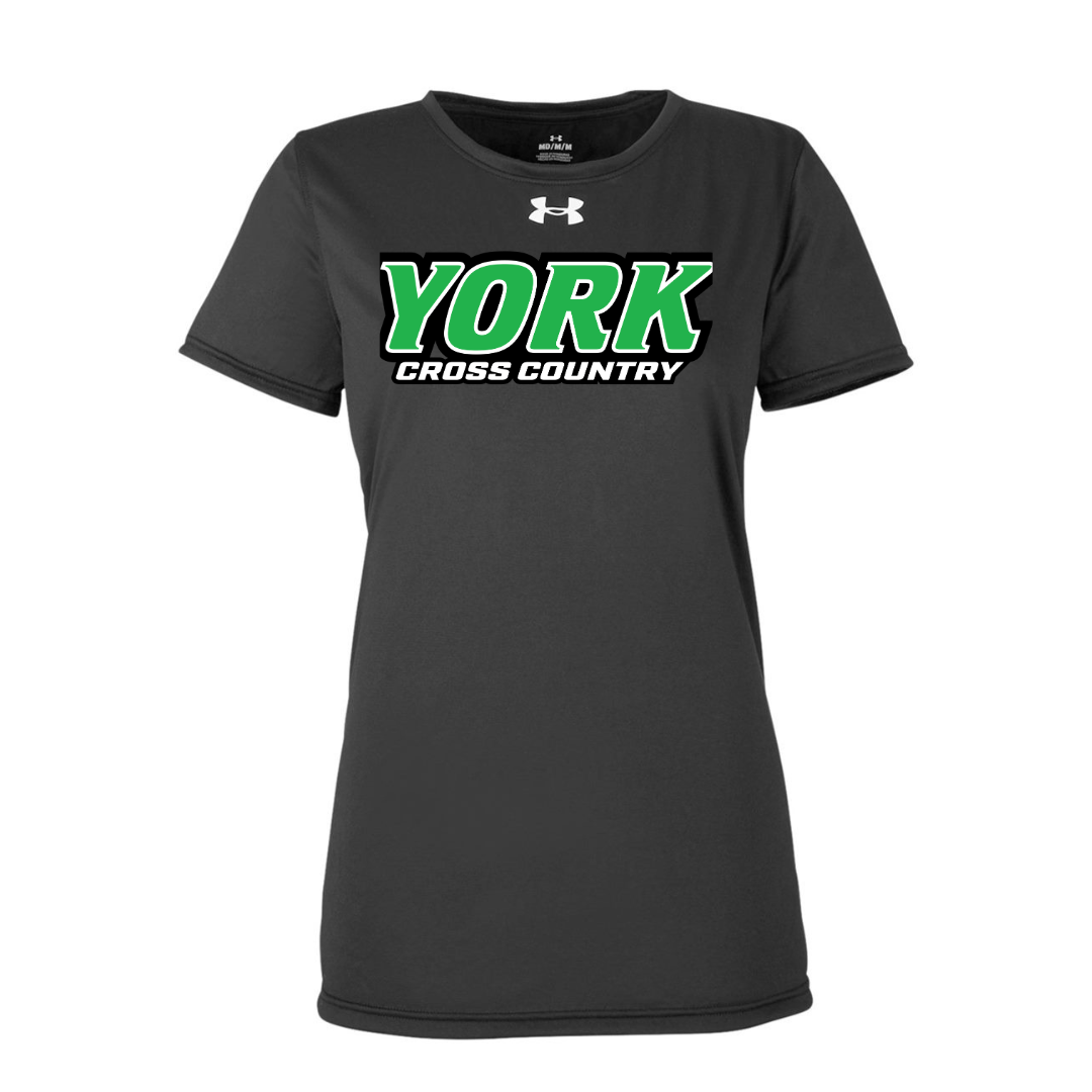 CUSTOM UNDER ARMOUR WOMEN'S TECH TEAM SHORT SLEEVE T-SHIRT - CROSS COUNTRY