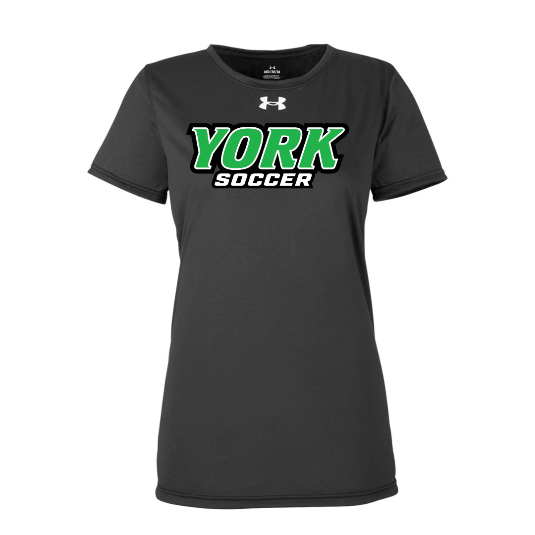 CUSTOM UNDER ARMOUR WOMEN'S TECH TEAM SHORT SLEEVE T-SHIRT - SOCCER
