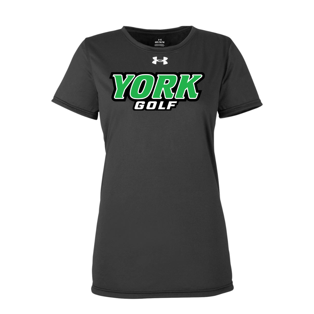 CUSTOM UNDER ARMOUR WOMEN'S TECH TEAM SHORT SLEEVE T-SHIRT - GOLF