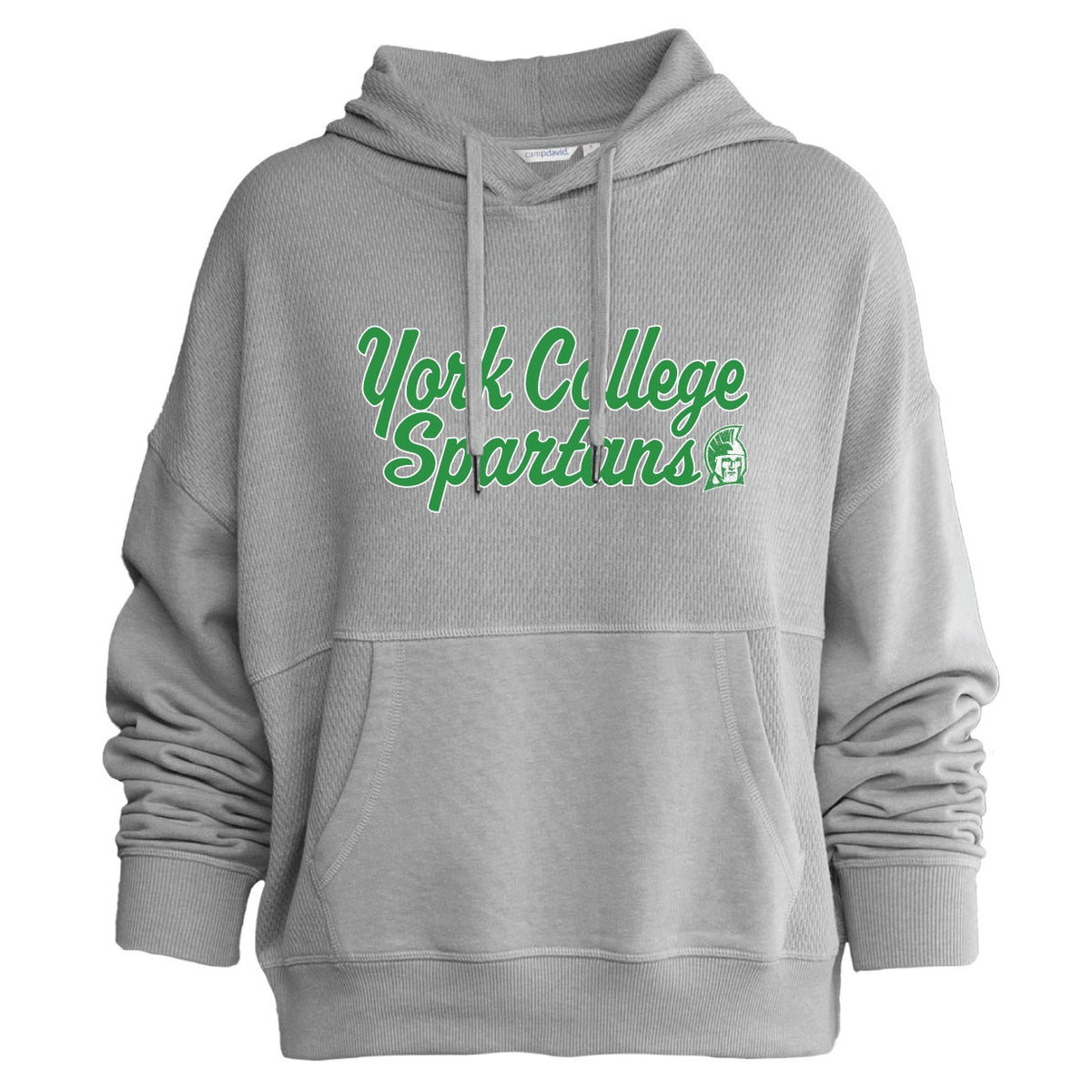 CAMP DAVID WOMENS YORK COLLEGE HONEYCOMB HOODIE