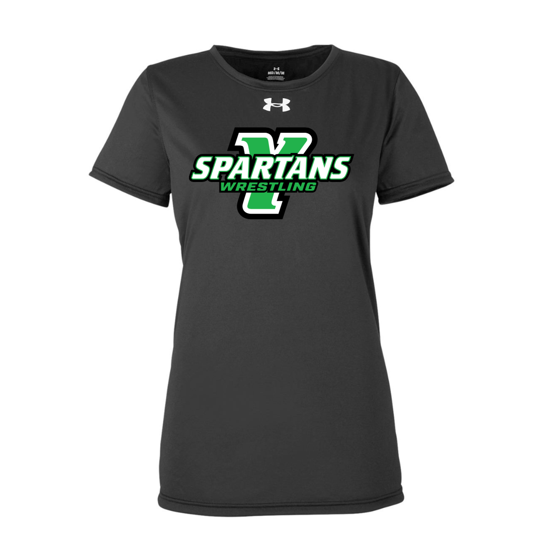 CUSTOM UNDER ARMOUR WOMEN'S TECH TEAM SHORT SLEEVE T-SHIRT - WRESTLING