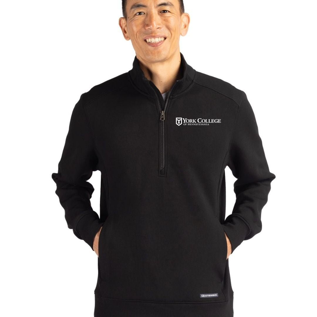 BoT- CUTTER & BUCK MEN'S YORK 1/4 ZIP PULLOVER