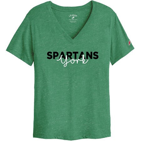 LEAGUE WOMENS YORK COLLEGE INTRAMURAL V-NECK TEE