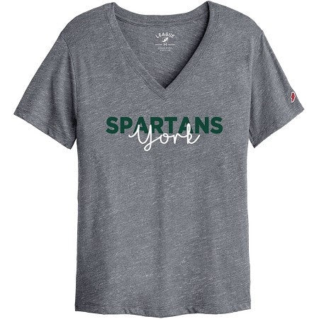 LEAGUE WOMENS YORK COLLEGE INTRAMURAL V-NECK TEE