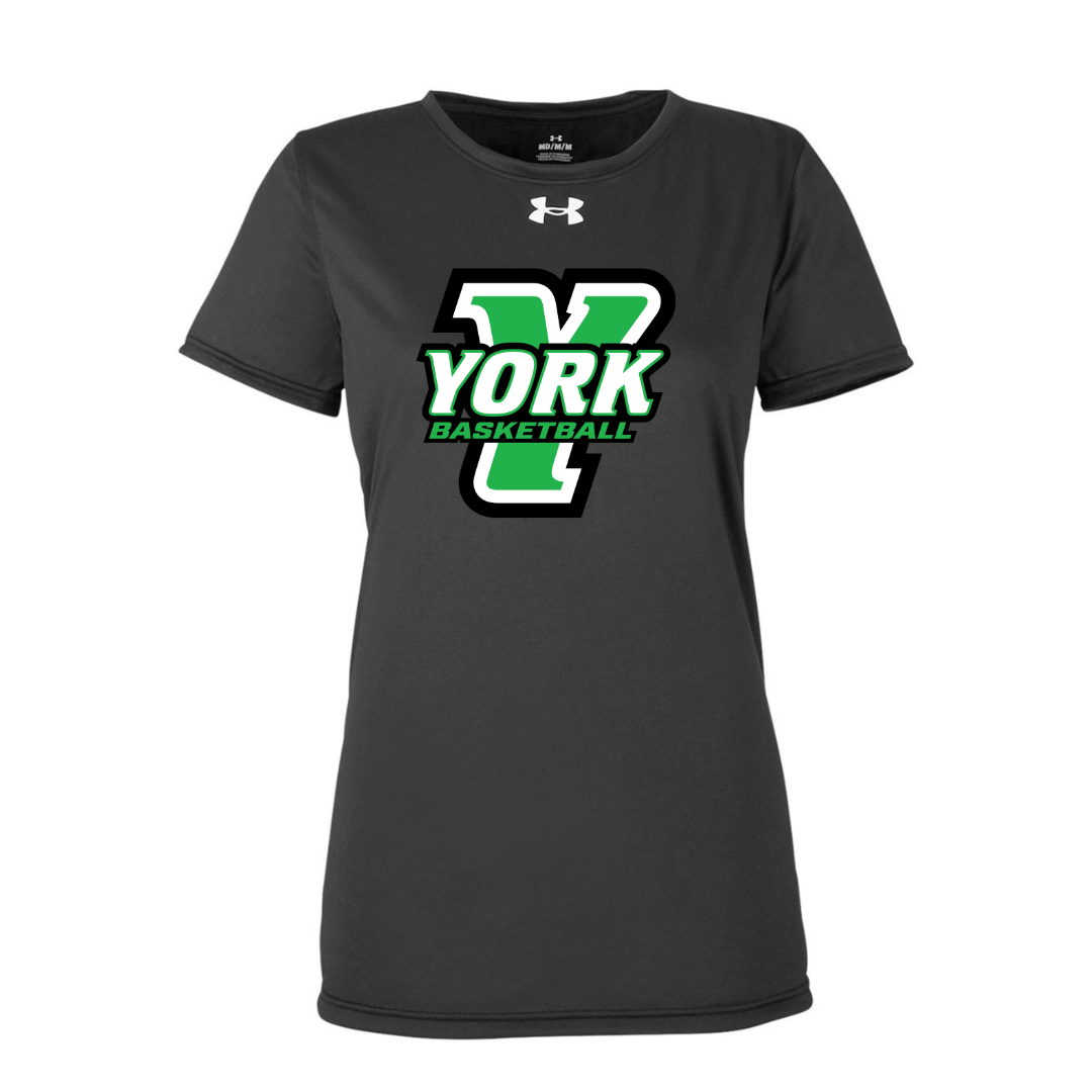 CUSTOM UNDER ARMOUR WOMEN'S TECH TEAM SHORT SLEEVE T-SHIRT - BASKETBALL