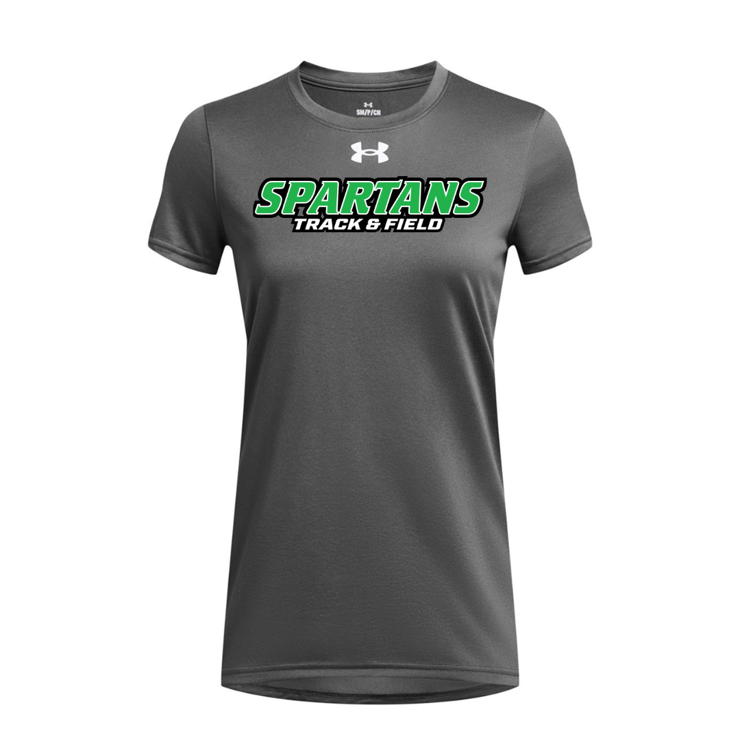 CUSTOM UNDER ARMOUR WOMEN'S TECH TEAM SHORT SLEEVE T-SHIRT - TRACK AND FIELD
