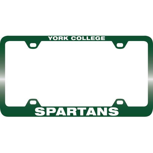 License Plate Frame: York College Spartans