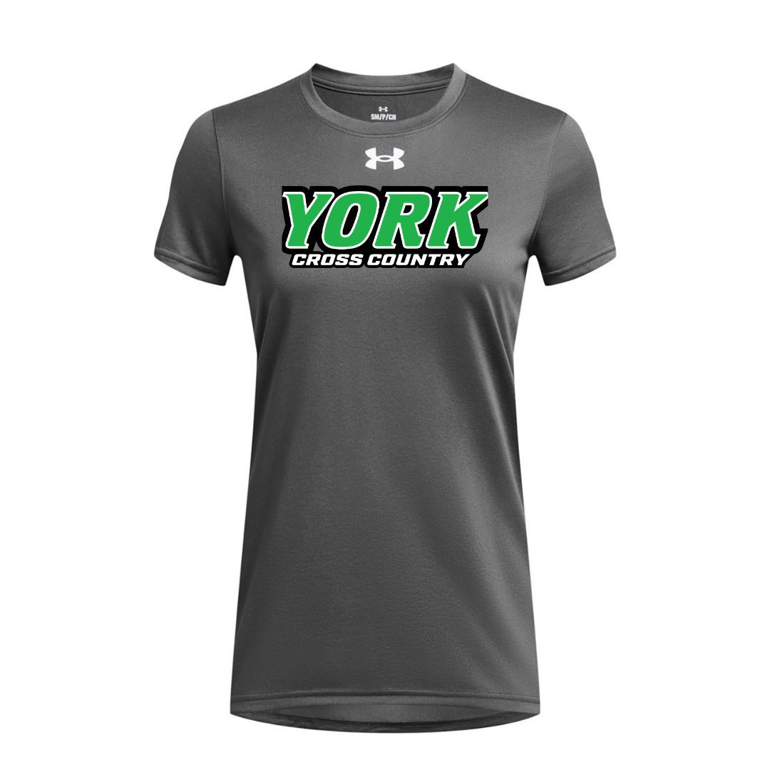 CUSTOM UNDER ARMOUR WOMEN'S TECH TEAM SHORT SLEEVE T-SHIRT - CROSS COUNTRY